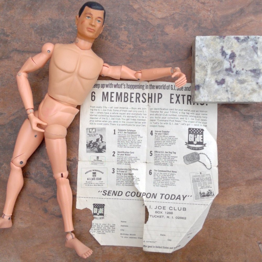 Vintage 1964 GI Joe with Communications Box Headphones - Picture 14 of 15